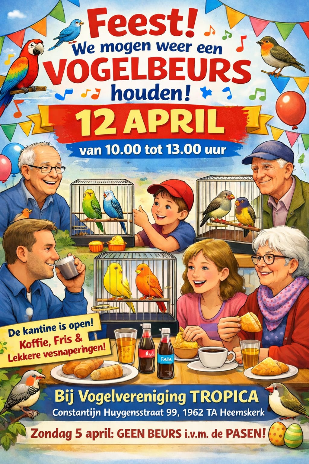 Beurs met vogels weer toegestaan!